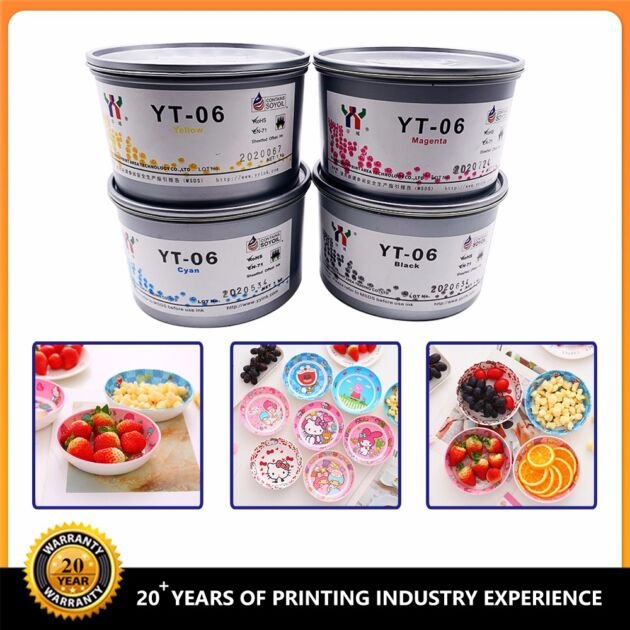 Ceres Ink YT-06 High temperature-resistant Offset CMYK Ink for Melamine Materials