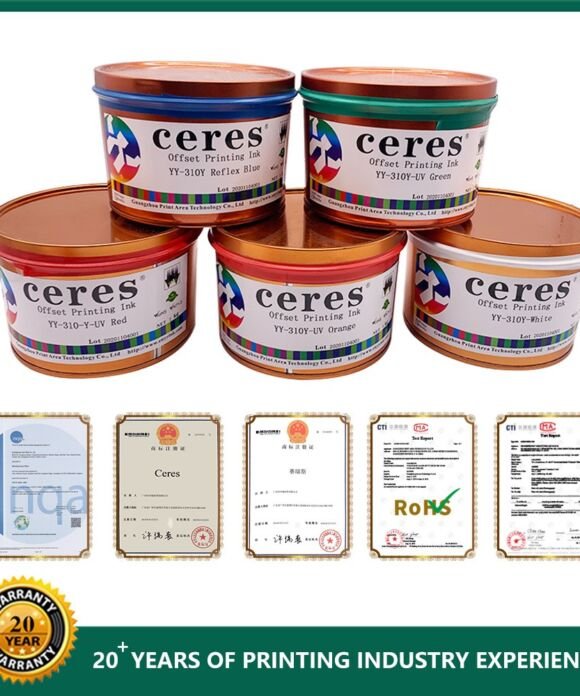 Ceres ink Pantone Spot color UV Offset Printing Ink