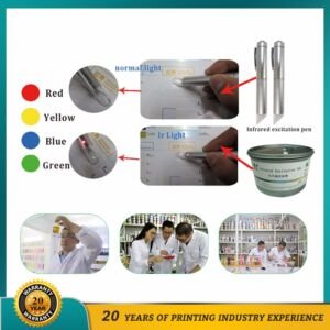 Screen Printing Security Infrared Excitation Ink