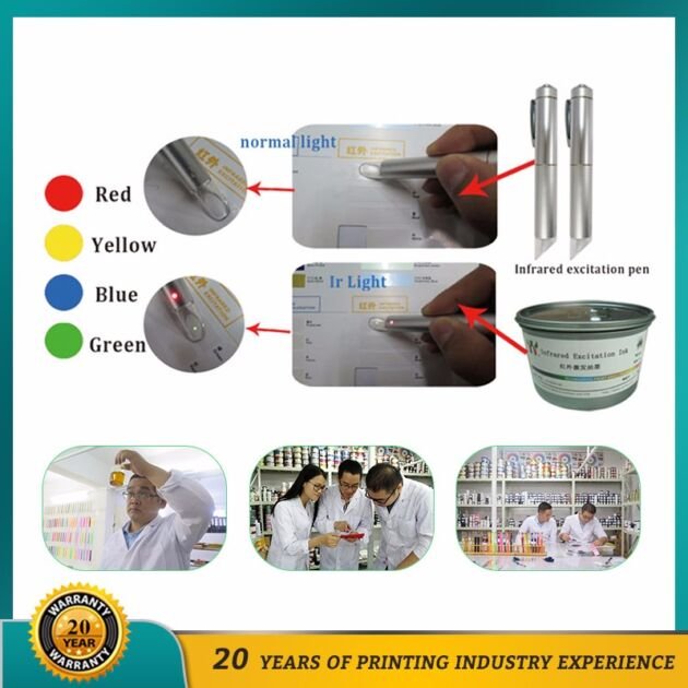 Screen Printing Security Infrared Excitation Ink
