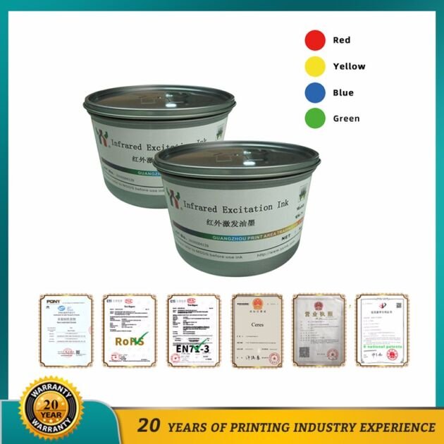 Screen Printing Security Infrared Excitation Ink