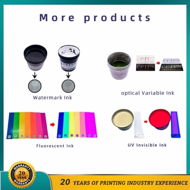 Screen Printing Security Infrared Excitation Ink