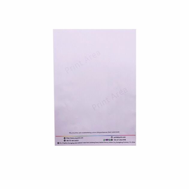 A4 Size Security Cotton Paper With Watermark