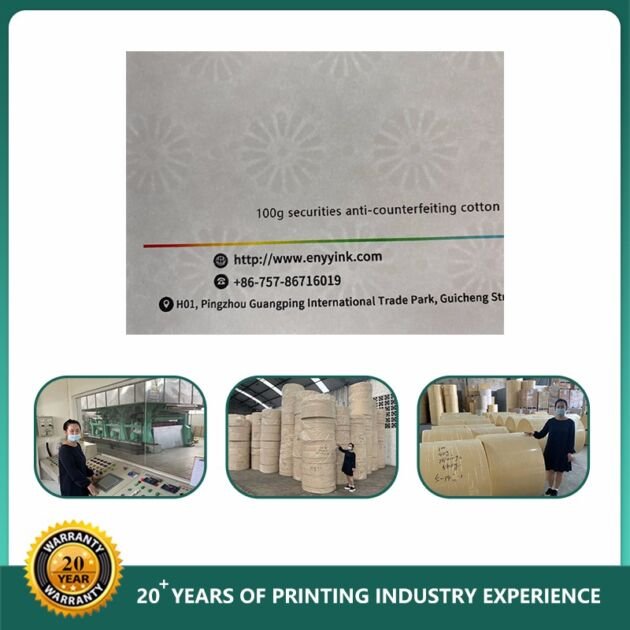 A4 Size Security Cotton Paper With Watermark