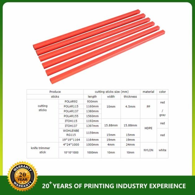 Polar 115 Cutting Sticks For Cutting Machine Polar 115 Cutting Sticks For Cutting Machine