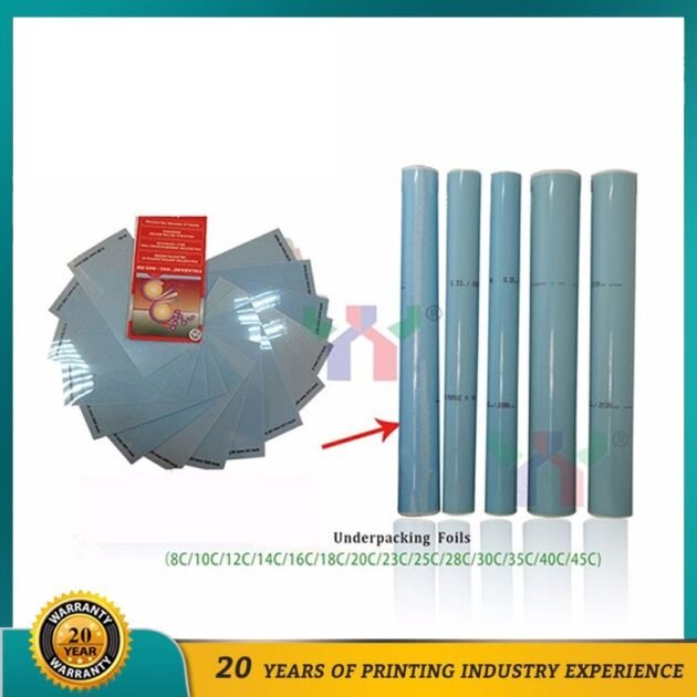 Offset printing materials Self-adhesive Underpacking Foil