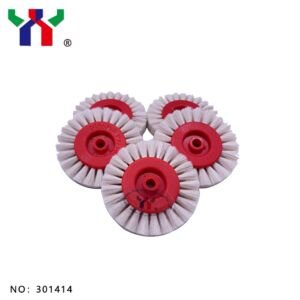 Ceres Offset Parts White Wool Brush Wheel for Transfer Paper