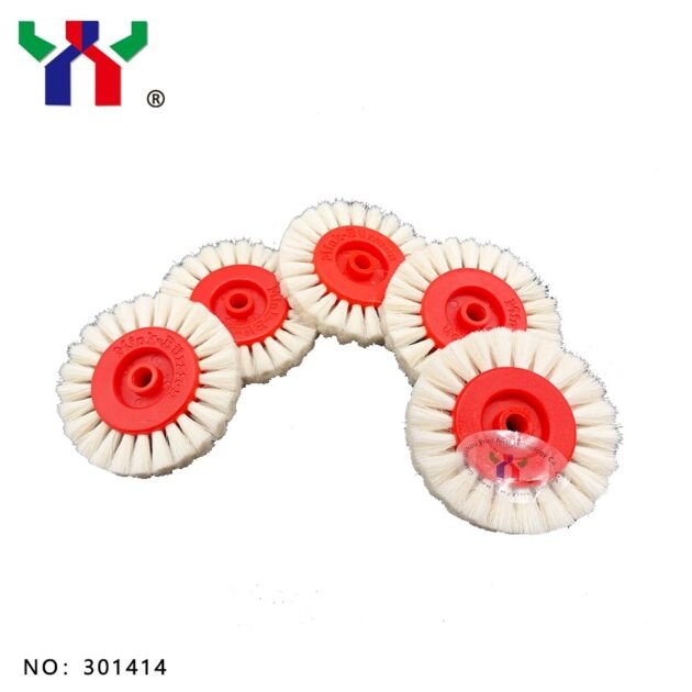 Ceres Offset Parts White Wool Brush Wheel for Transfer Paper