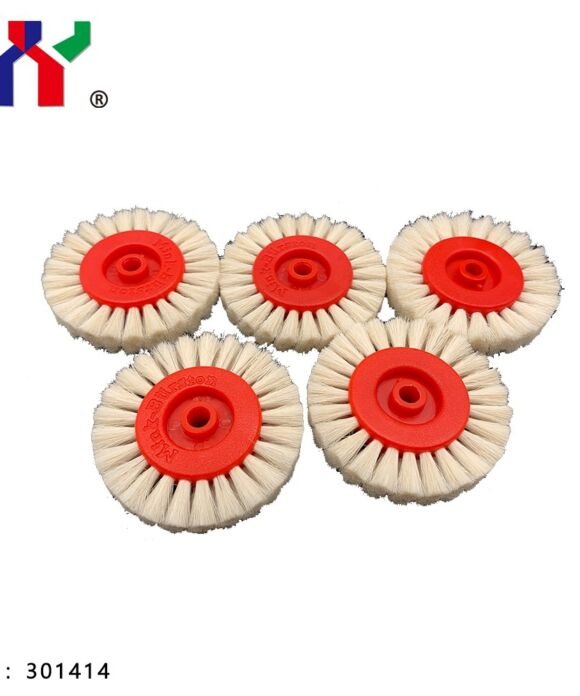 Ceres Offset Parts White Wool Brush Wheel for Transfer Paper