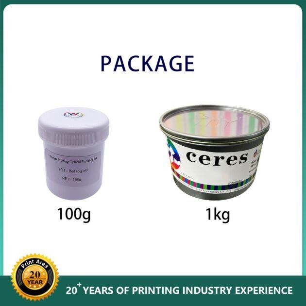 Ceres Screen Printing Color Change And Optical Variable Ink For Security Paper Ceres Screen Printing Color Change And Optical Variable Ink For Security Paper