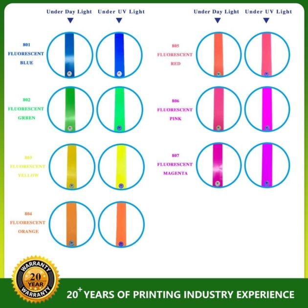 Ceres Flexo Printing Pantone 801 Blue UV Fluorescent ink For Package
