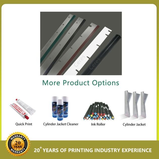 Roybi 520 Offset machine Polyurethane Wash Up Blade