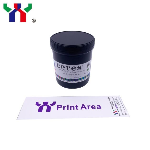 Temperature Sensitive Ink ,Purple to Blue color