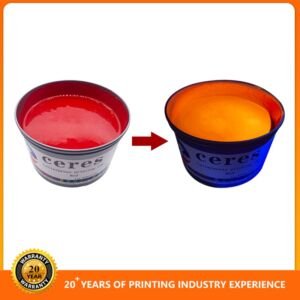 Screen and Offset Printing Red to Yellow UV invisible Ink