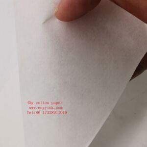 45g security cotton paper 100% cotton waterproof paper