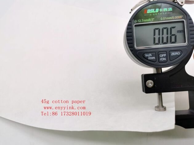 45g security cotton paper 100% cotton waterproof paper