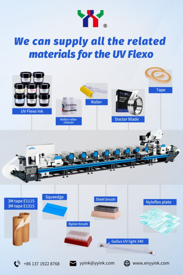 UV Gloss Varnish for Narrow web flexo machin
