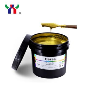 UV Flexo Ink Gold Bluish Color | Ceres UV Flexographic Ink Using For Sticker Label