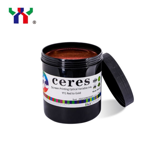 Ceres OVI Ink For Security Printing | YY-01 Red To Gold Color